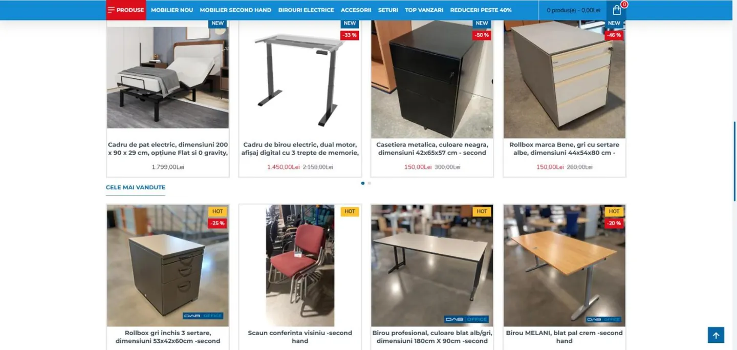 Vechea listă de produse