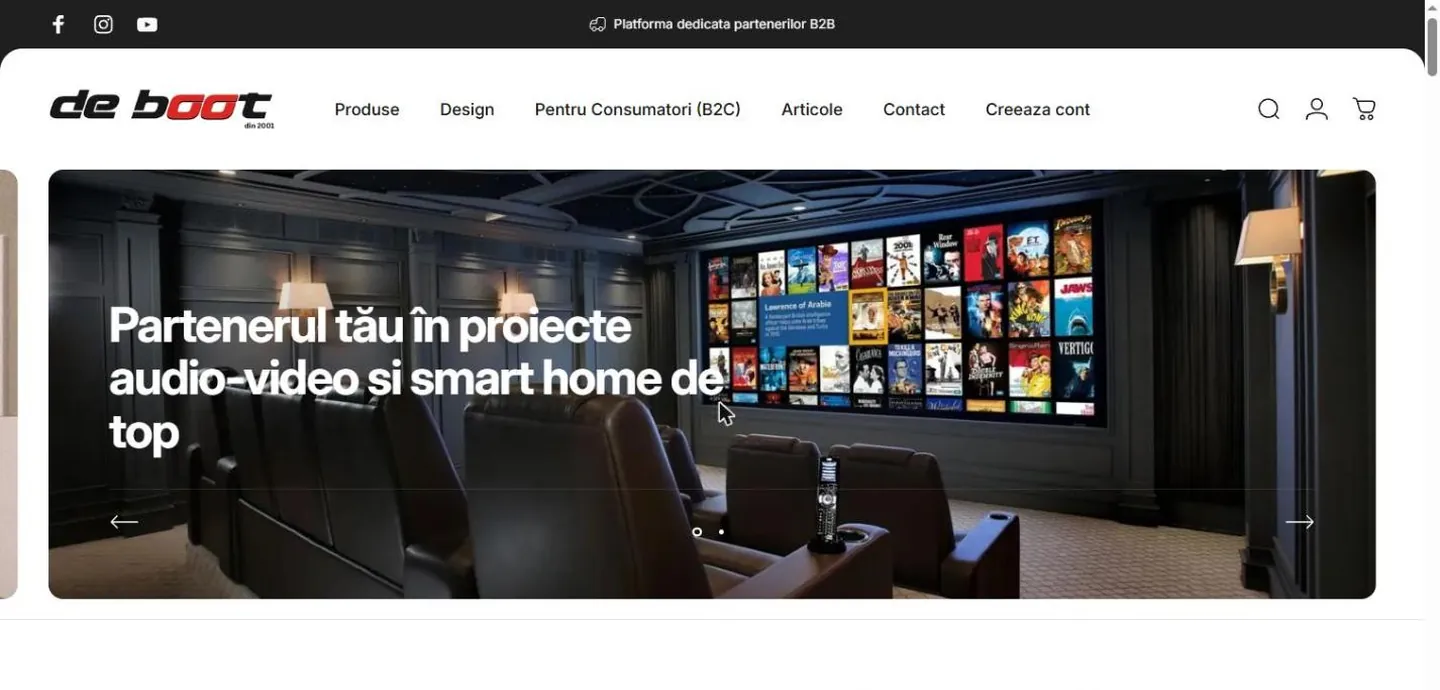 DeBoot: Distribuție audio-video și smart home