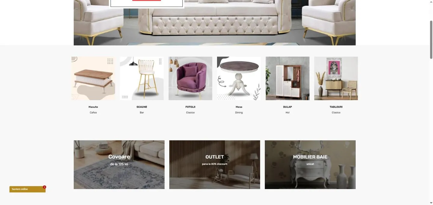 Navigare pe colecții, ca într-un showroom